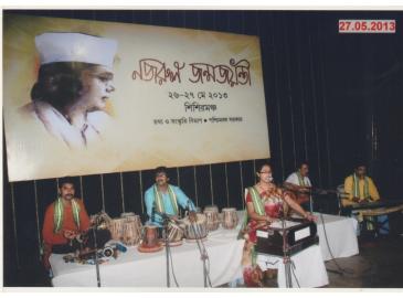 In a program of Bangla Sangeet Mela